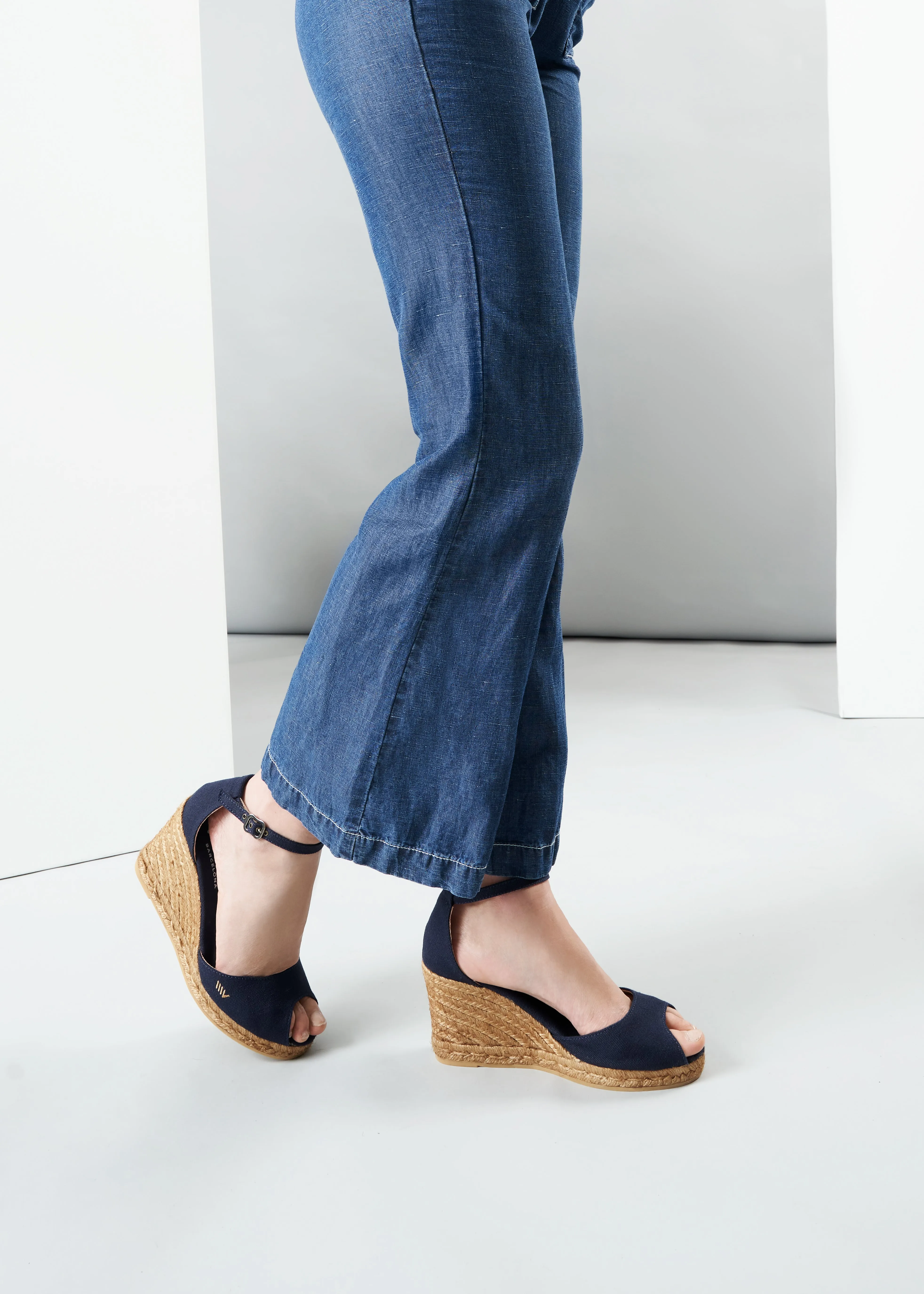 Aiguafreda Canvas Espadrille Sandal Wedges