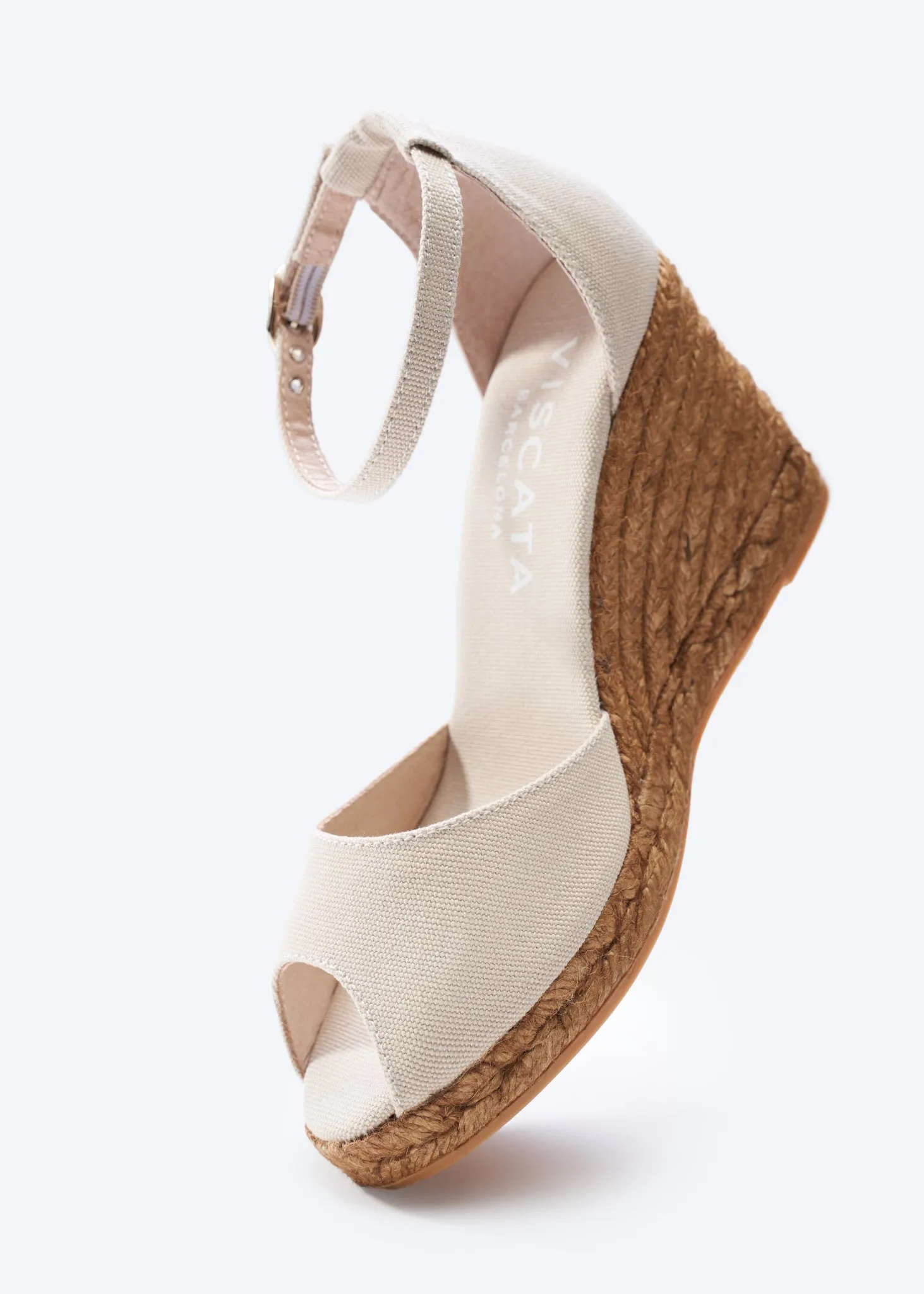 Aiguafreda Canvas Espadrille Sandal Wedges