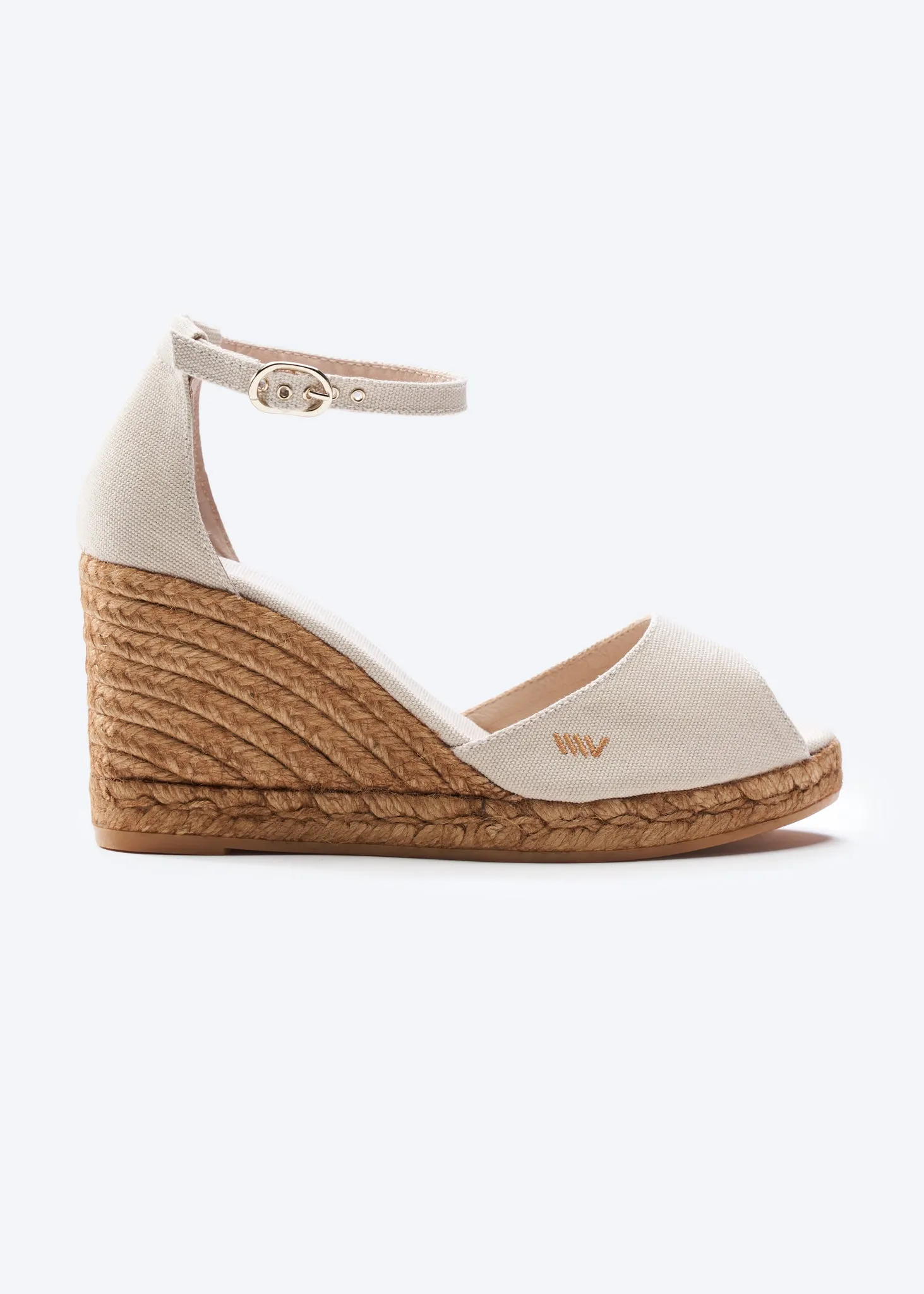 Aiguafreda Canvas Espadrille Sandal Wedges