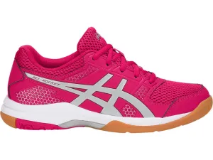 Asics GEL-Rocket 8 Womens Bright Rose Silver Burgundy