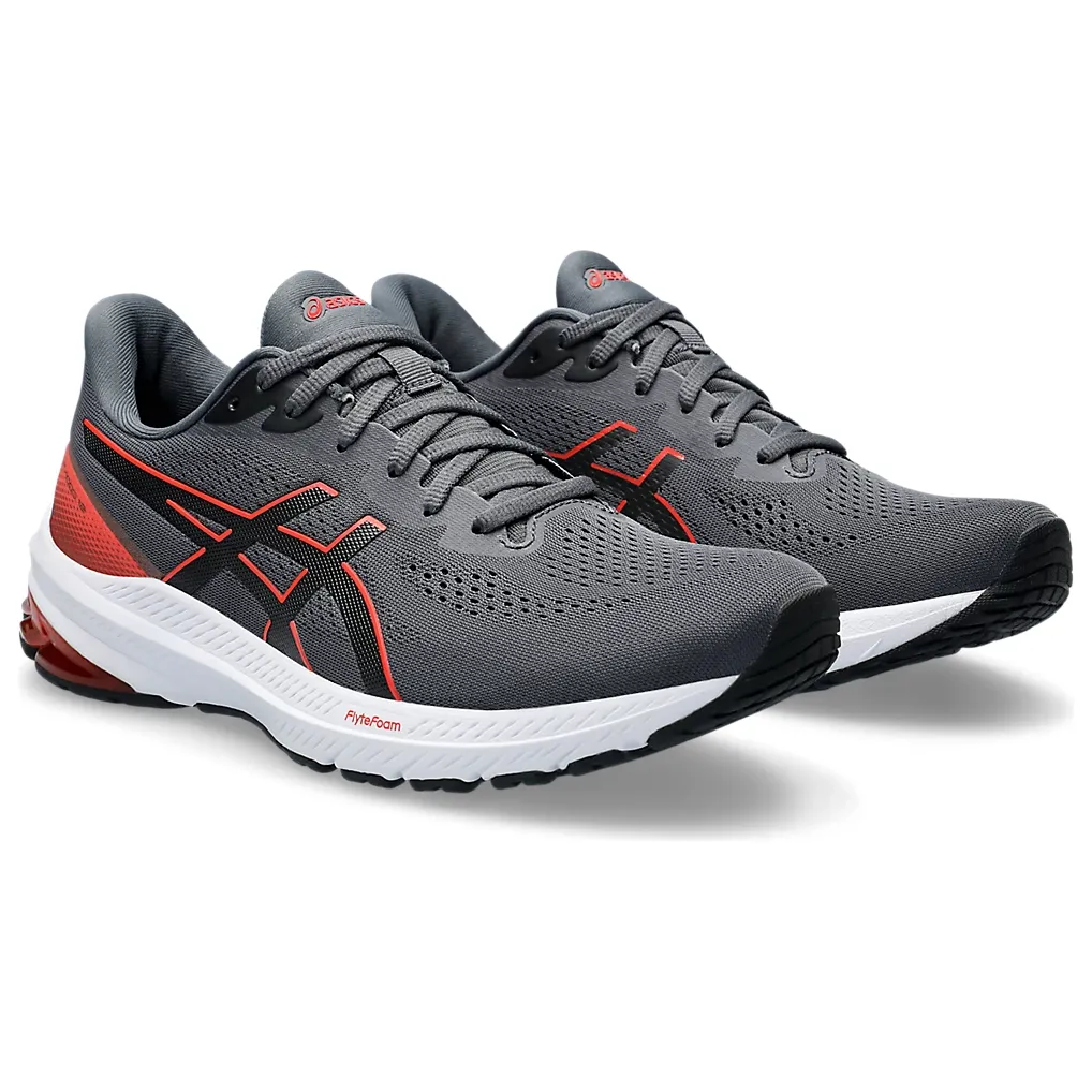 Asics Mens Trainer GT-1000 12 Carrier Grey/True Red