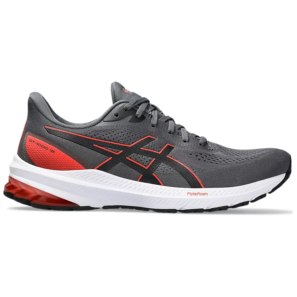 Asics Mens Trainer GT-1000 12 Carrier Grey/True Red