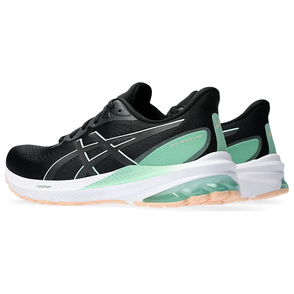 Asics Womens Trainer GT-1000 12 Black/Mint Tint