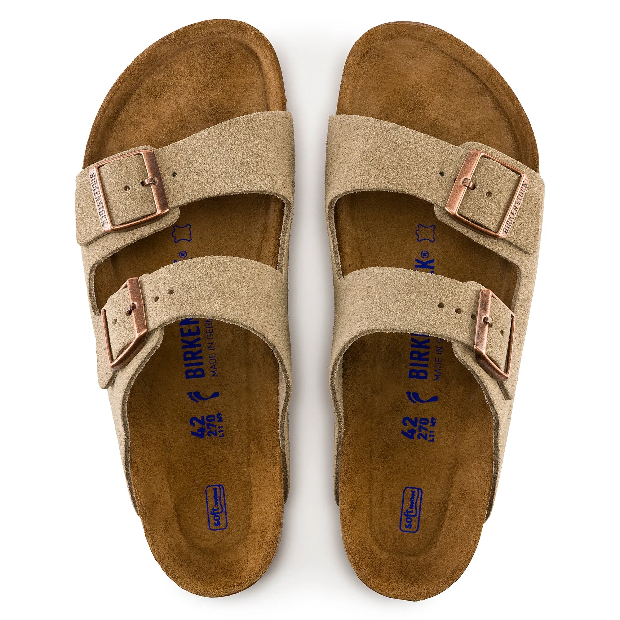 Birkenstock Arizona Soft Footbed Suede Leather Unisex (REGULARE/WIDE WIDTH)