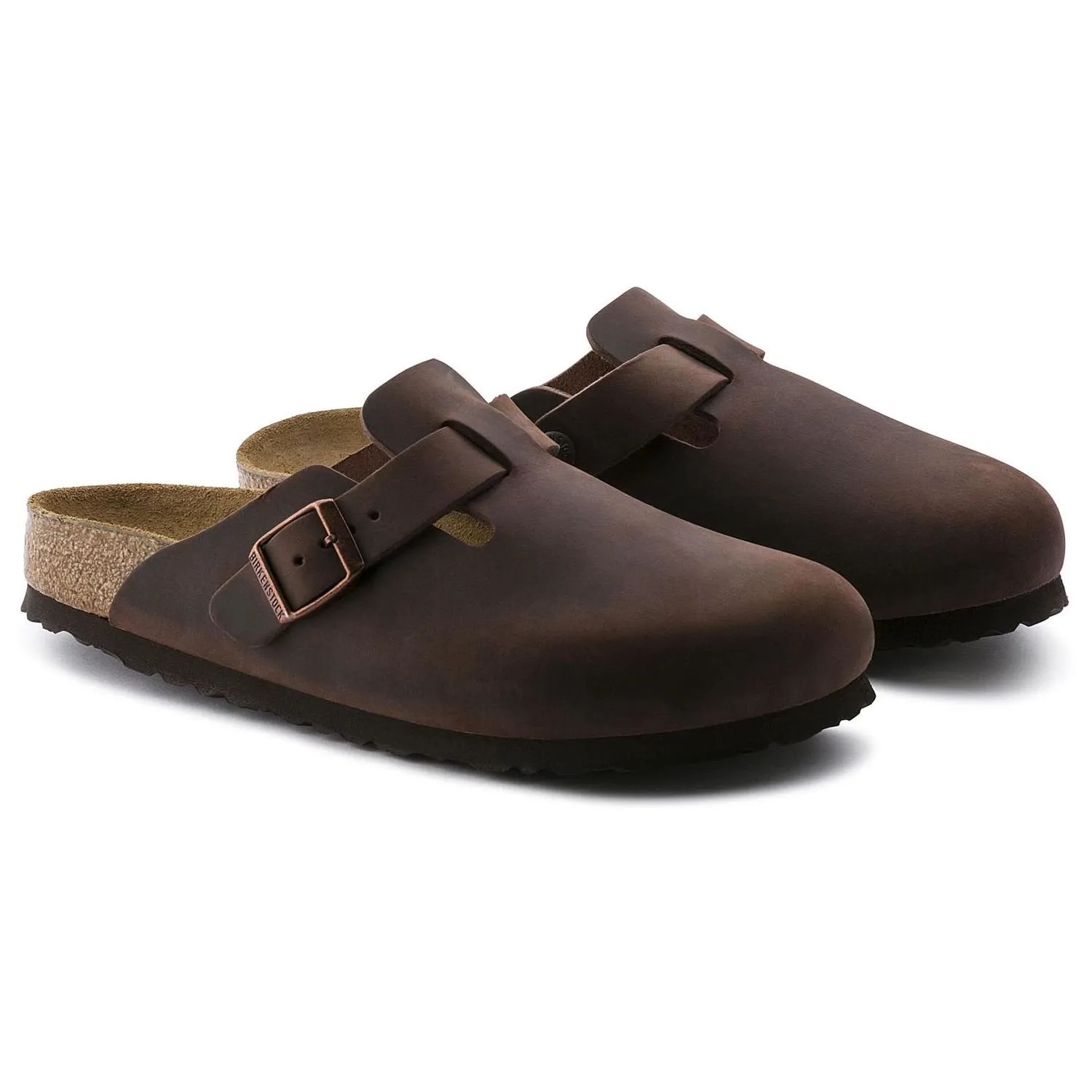 Birkenstock Boston Soft Footbed - Oiled Leather soft footbed - Habana