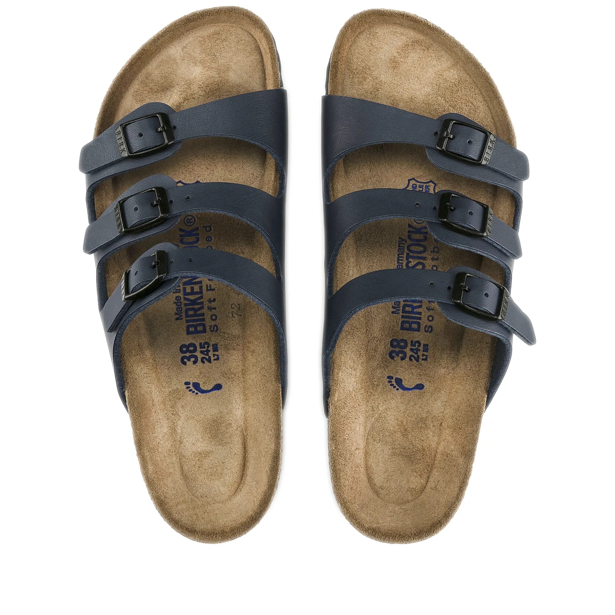 Birkenstock Florida Birko-Flor Soft Footbed - Blue