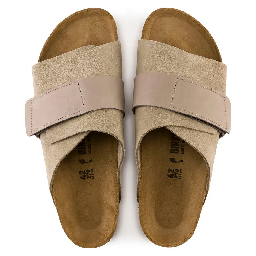 Birkenstock Kyoto Suede Nubuck Leather Taupe Women's