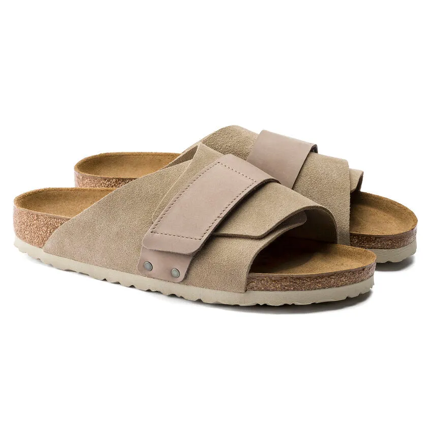 Birkenstock Kyoto Suede Nubuck Leather Taupe Women's