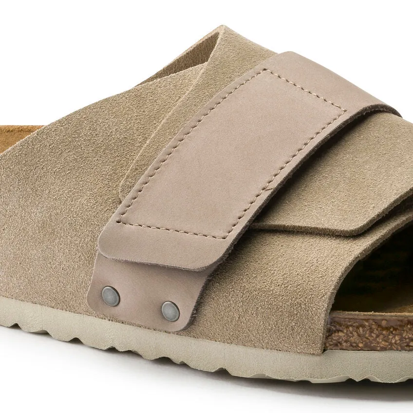 Birkenstock Kyoto Suede Nubuck Leather Taupe Women's