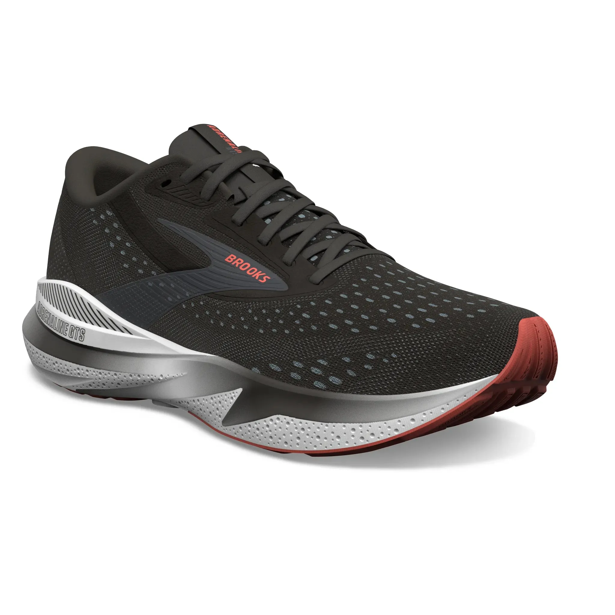 Brooks Mens Trainer Adrenaline GTS 24 Black/Grey/Red