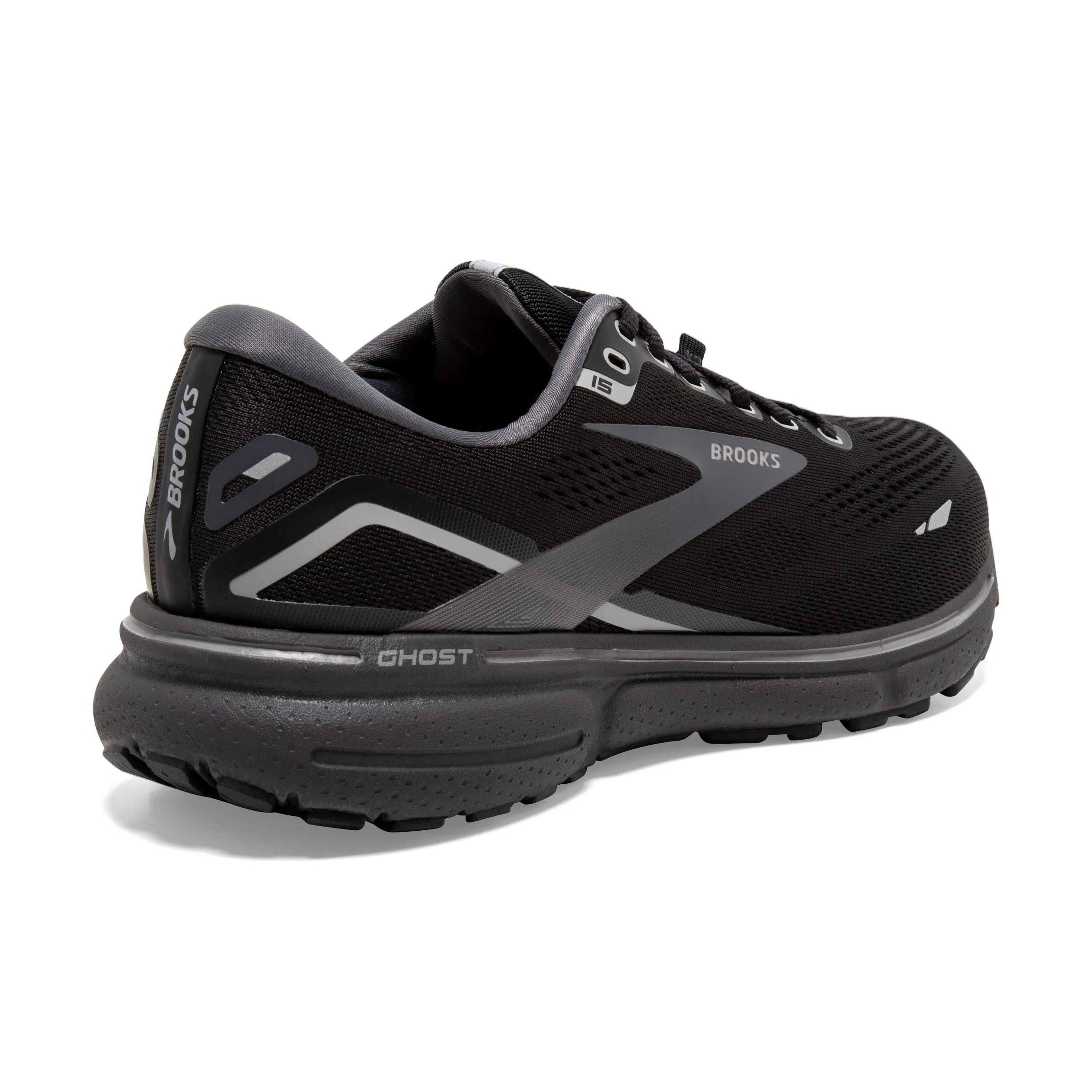 Brooks Womens Trainer Ghost 15 GTX Black/Blackened Pearl/Alloy