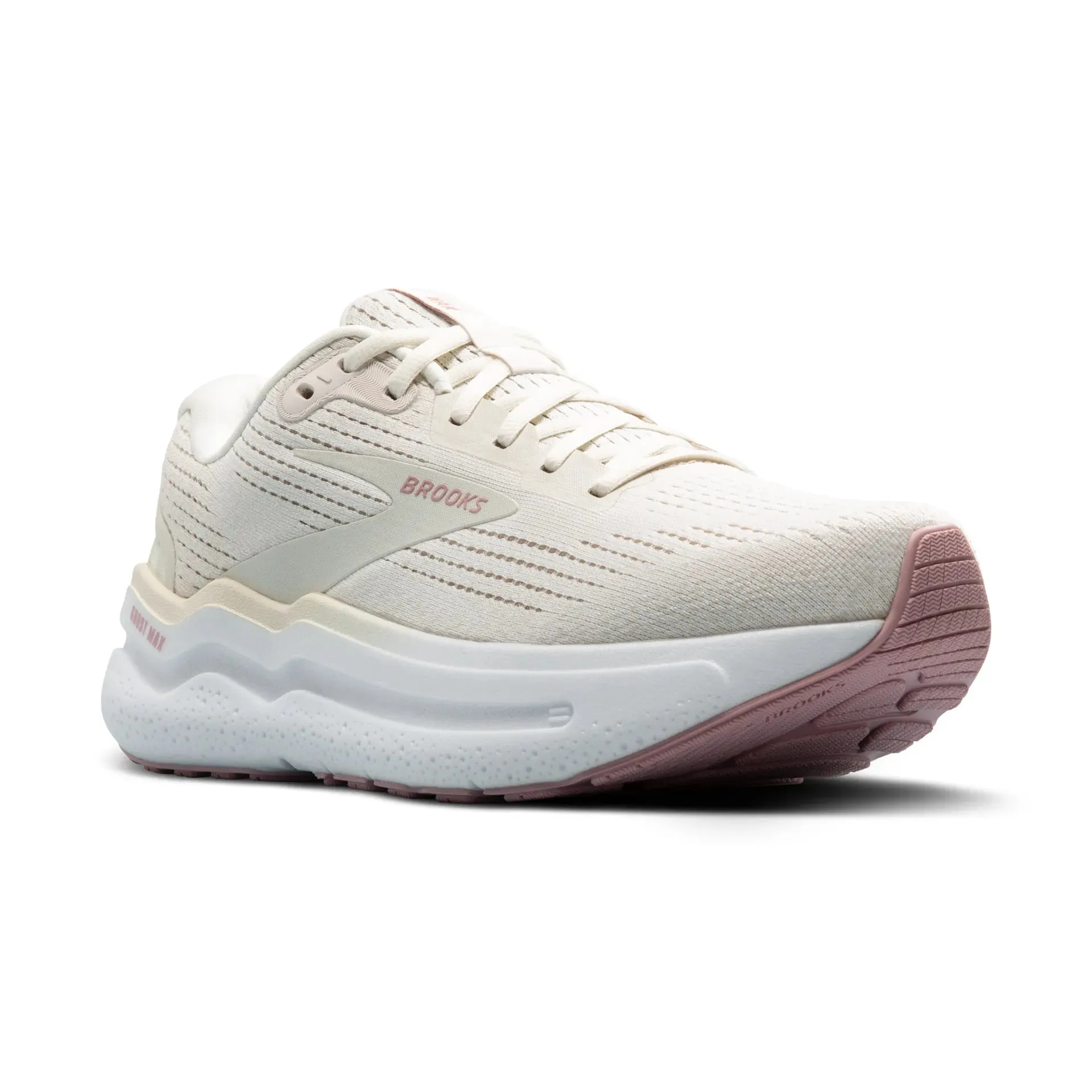 Brooks Womens Trainer Ghost Max 2 Coconut Milk/Gray/Zephyr