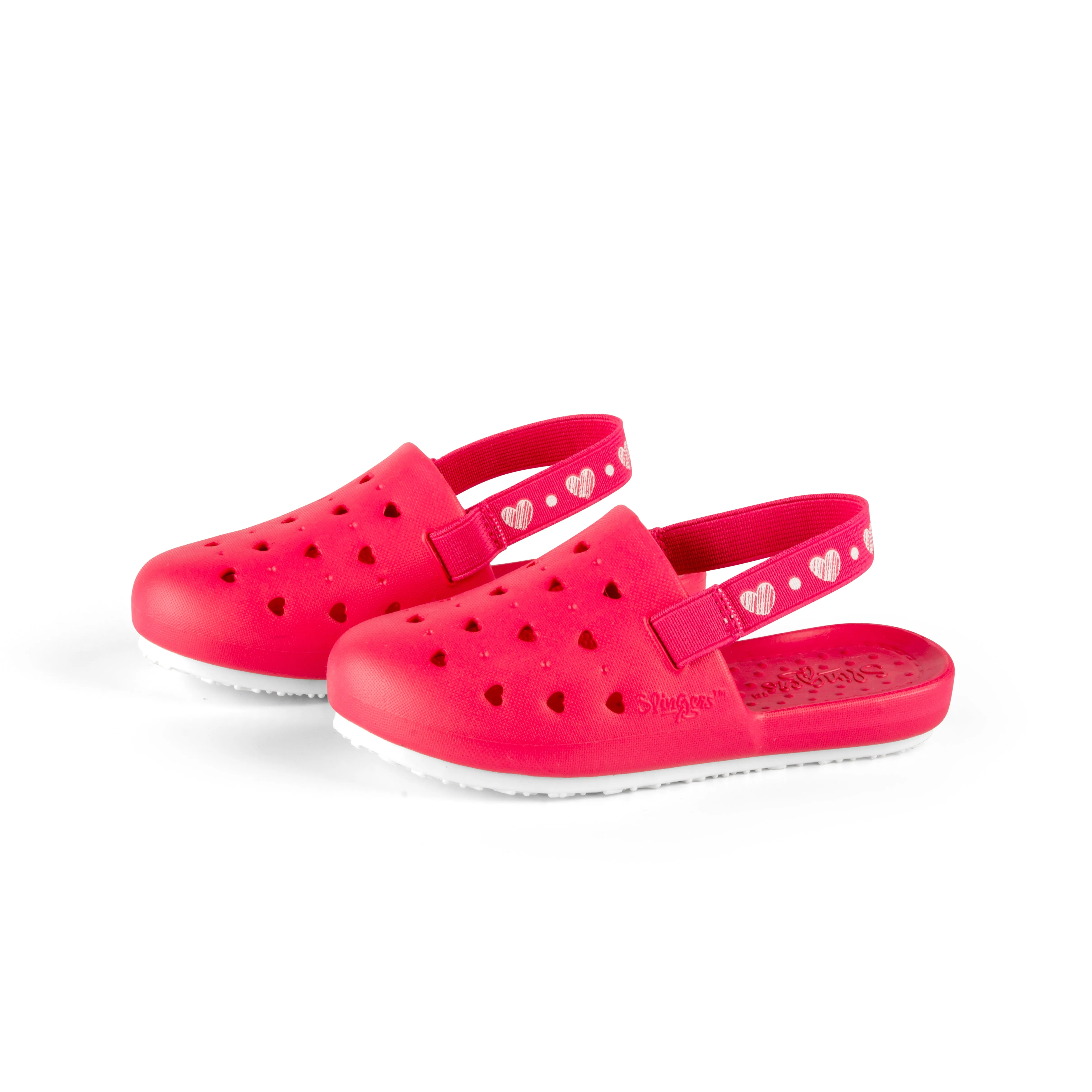 CHARMING PINK HEARTS SLINGERS <span style="font-size: 12px; font-weight: normal;"><br> Kids water shoe <br> *Runs true to size compared to EU sizing</span>