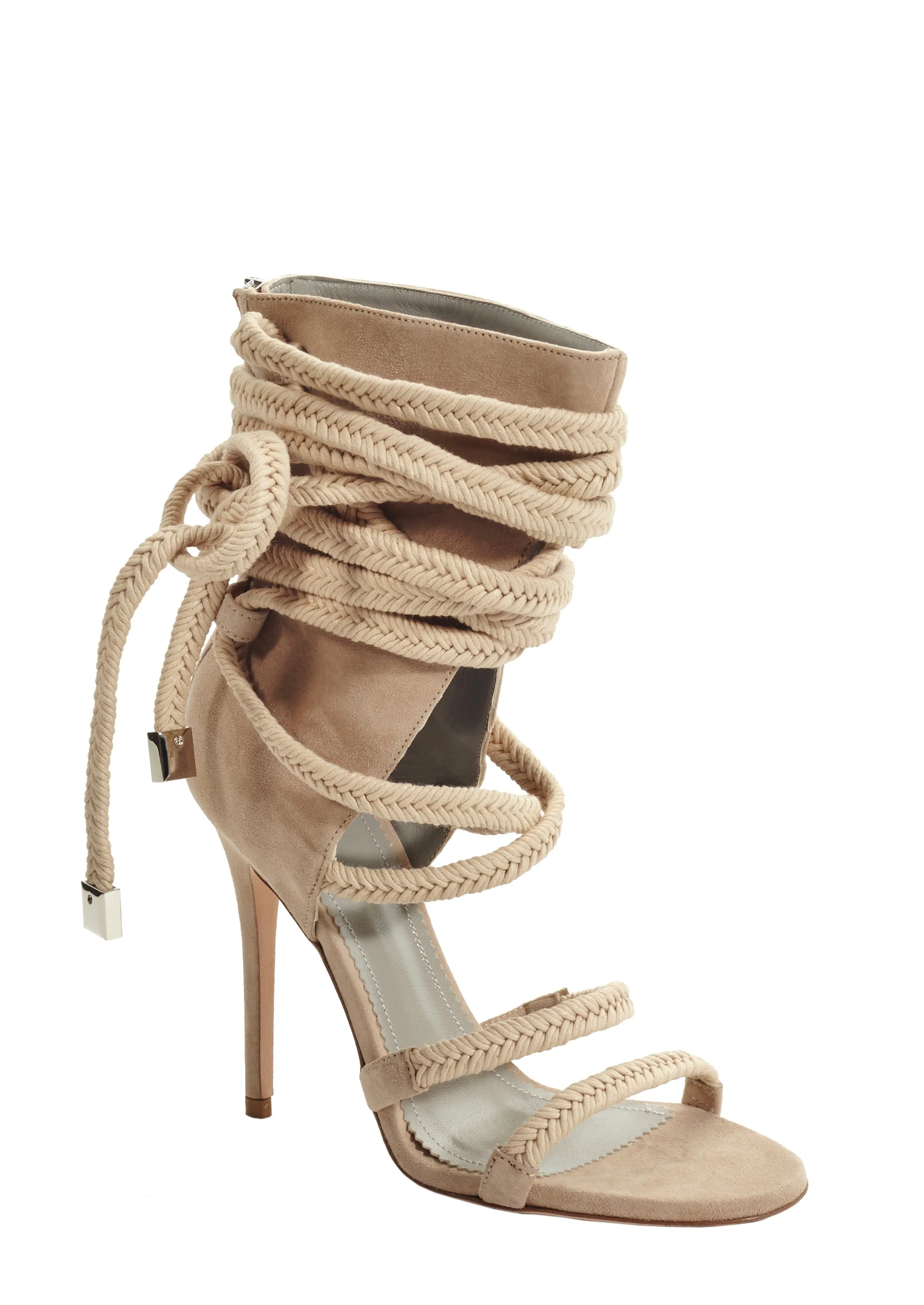 COSIMA CREAM SUEDE SANDALS