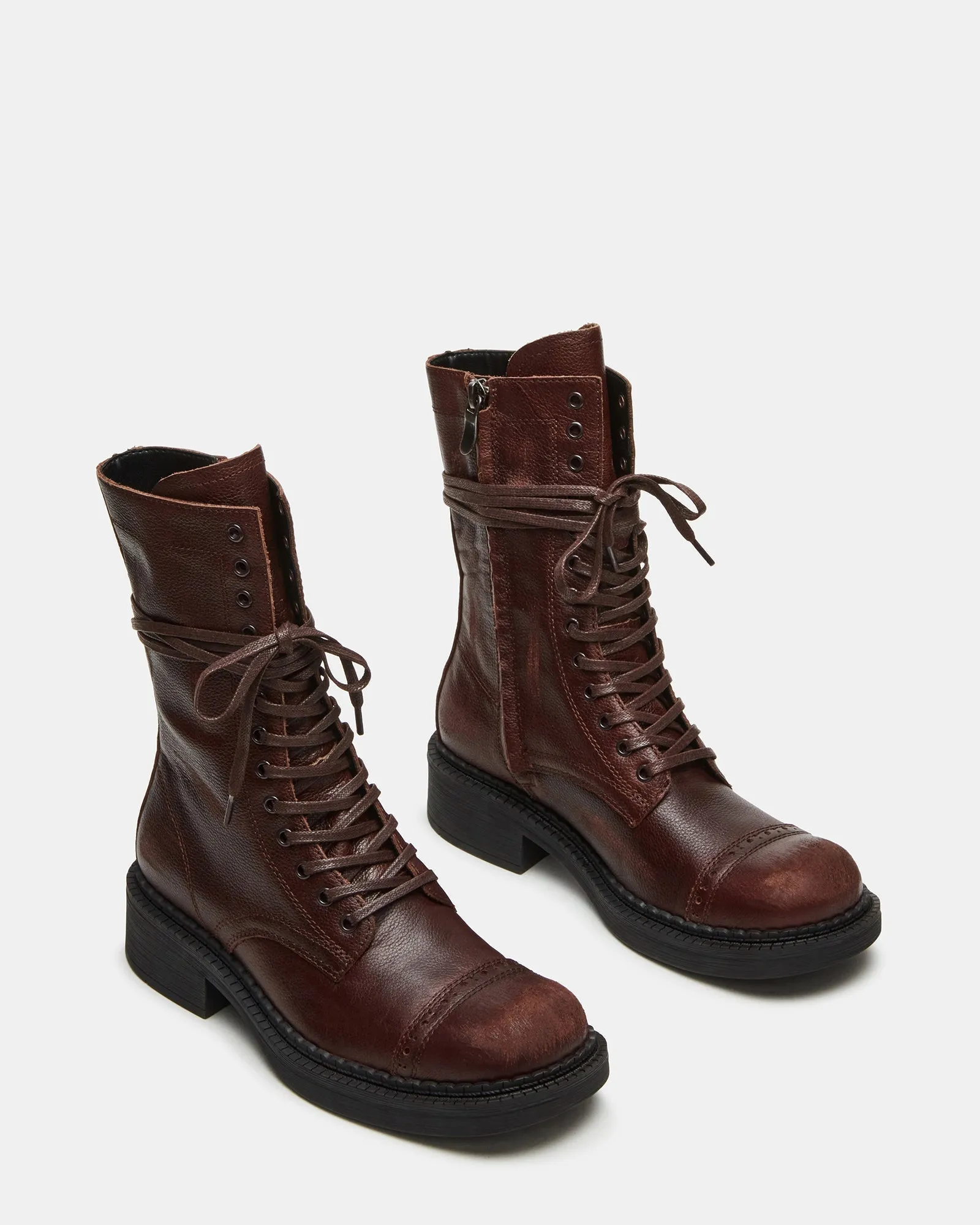 CRIMSON BROWN LEATHER