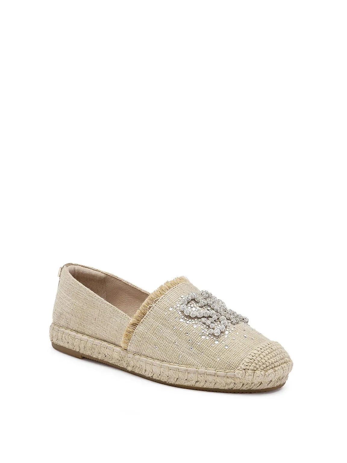 Crystal Pearl Beaded Espadrilles