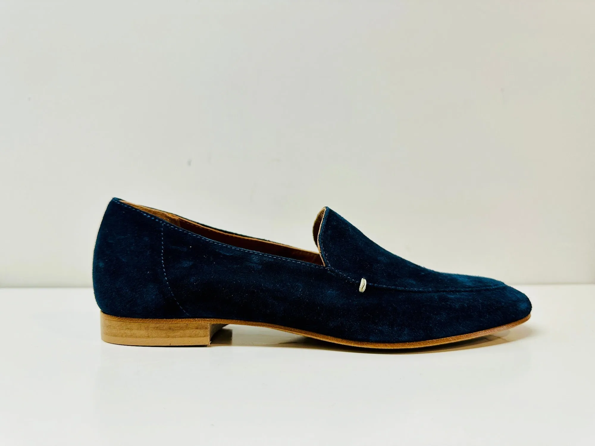 Emporio Italia Cetera Loafer G594 In Navy Suede