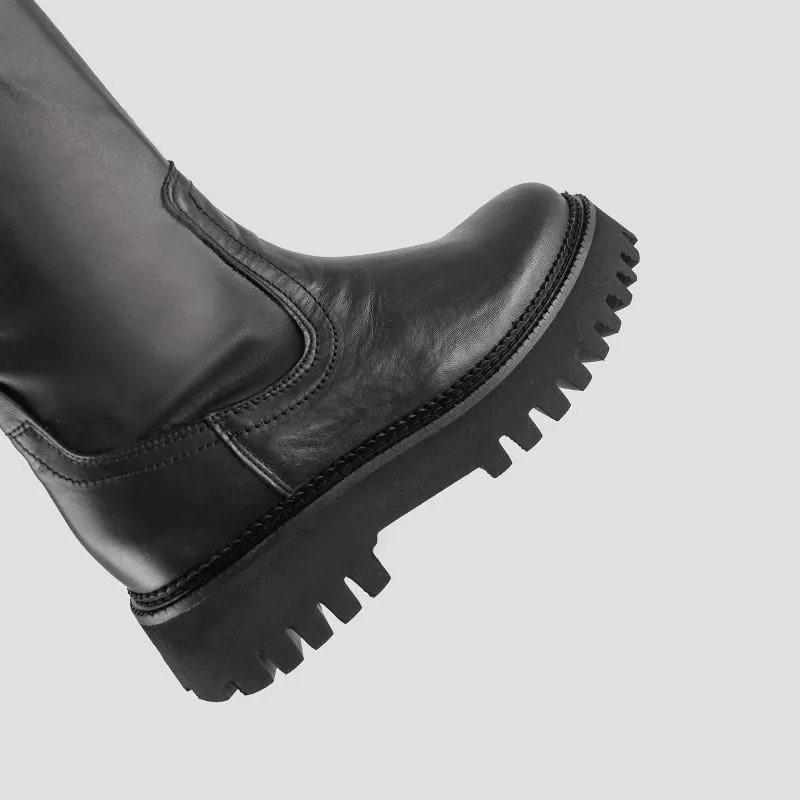 Groovy Stretch High Black Boots