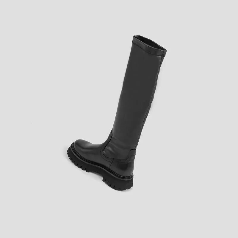 Groovy Stretch High Black Boots