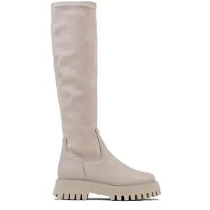 Groovy Stretch High Winter White Boots