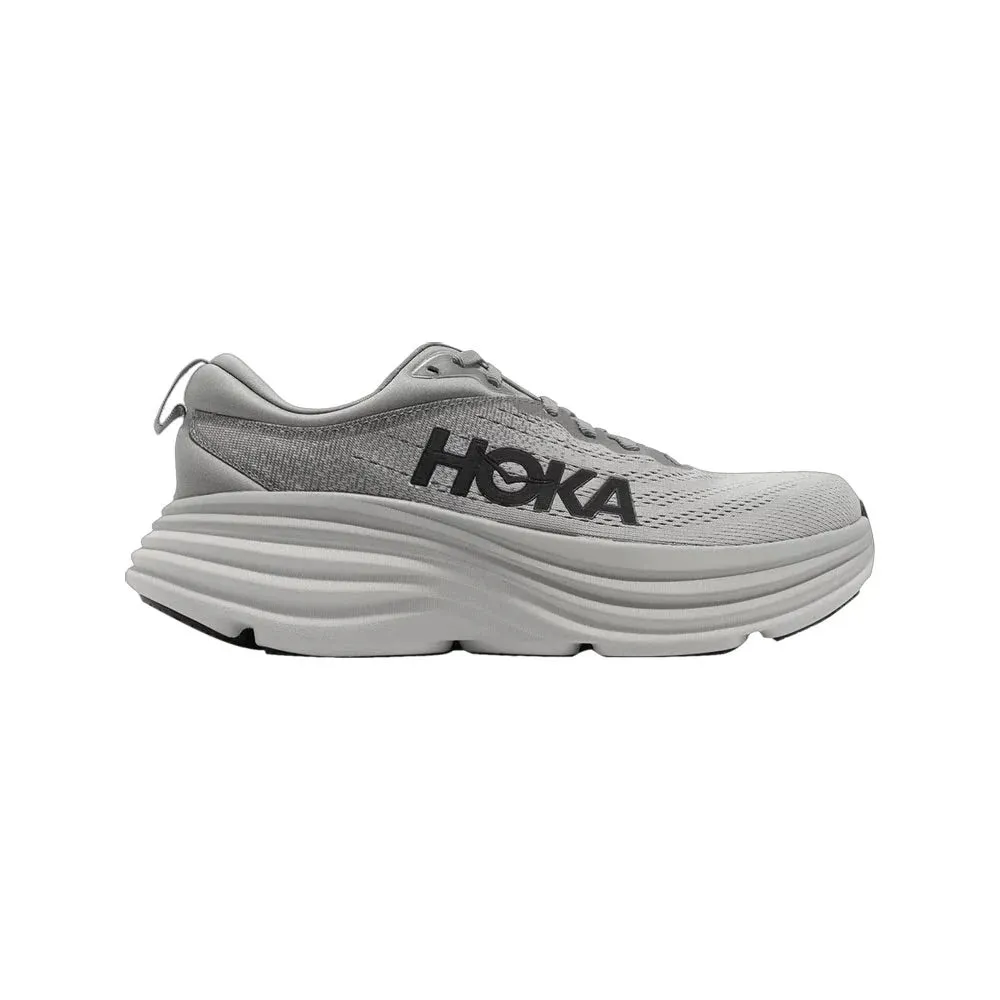 Hoka Bondi 8 Men's Trail Running Shoes| Shark Skin/Harbor Mist