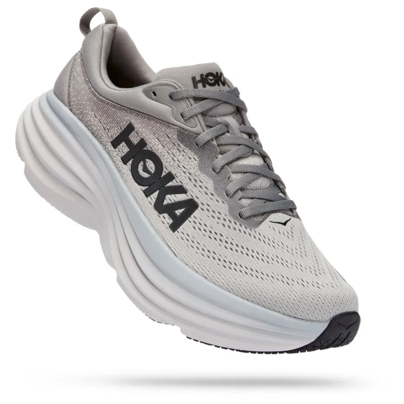 Hoka Bondi 8 Men's Trail Running Shoes| Shark Skin/Harbor Mist