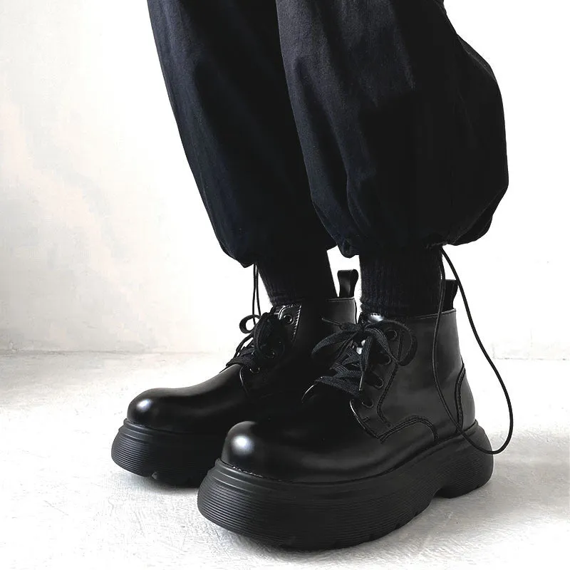 Japanese Style Streetwear Platform Combat Boots