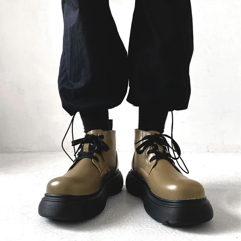 Japanese Style Streetwear Platform Combat Boots