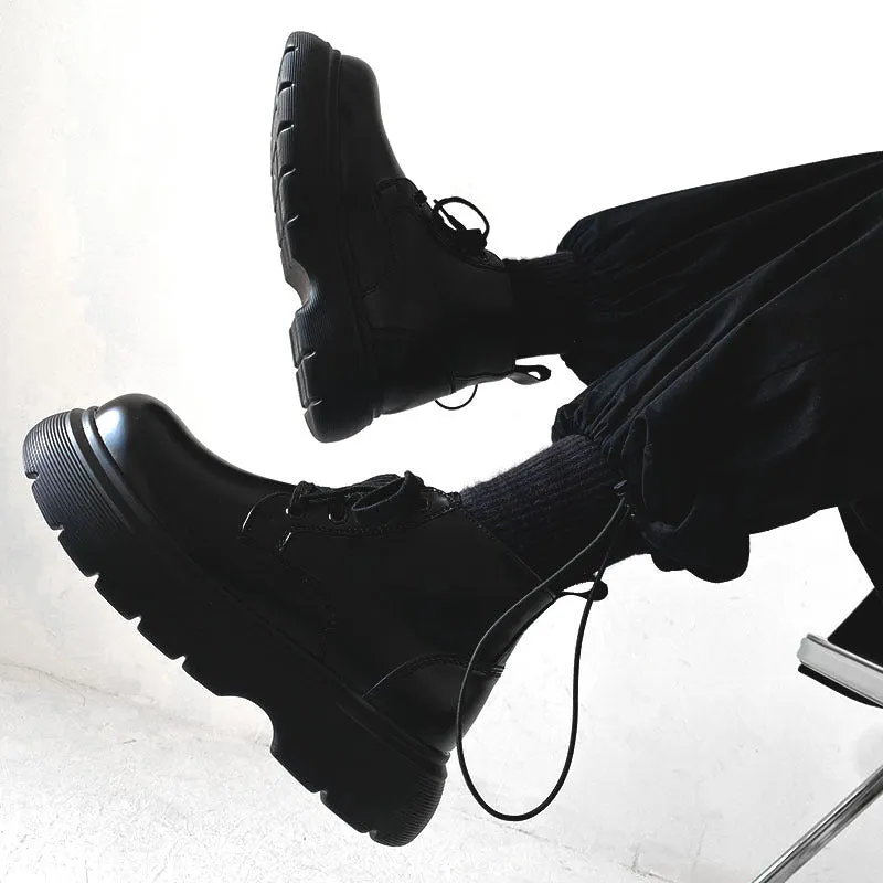 Japanese Style Streetwear Platform Combat Boots