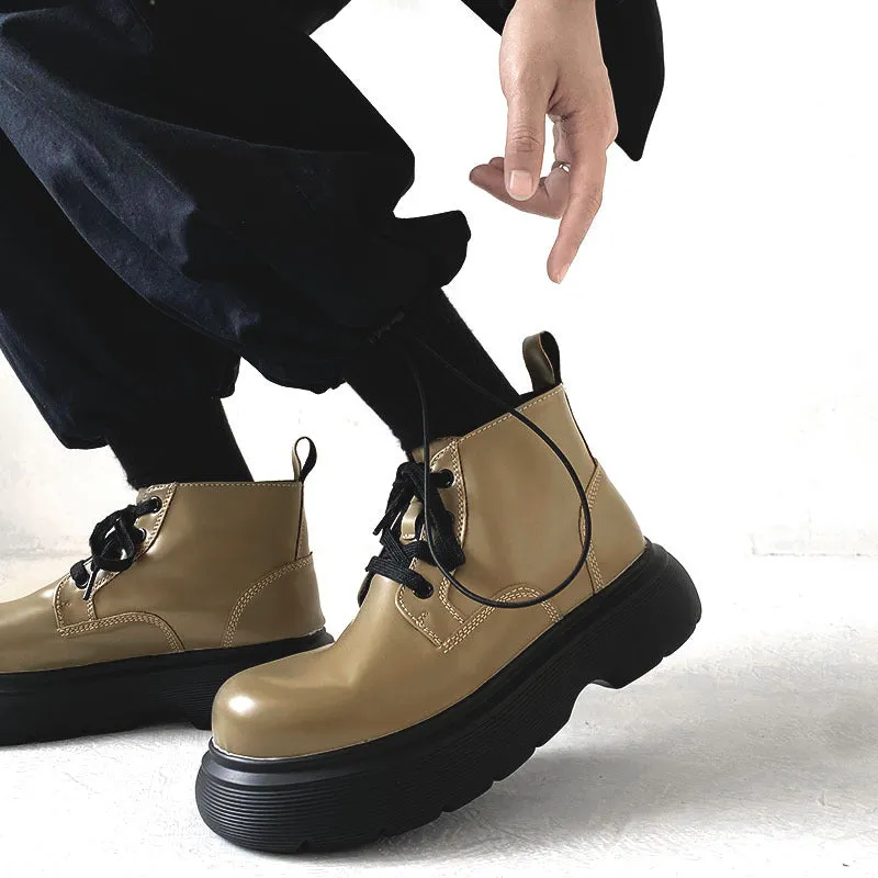 Japanese Style Streetwear Platform Combat Boots