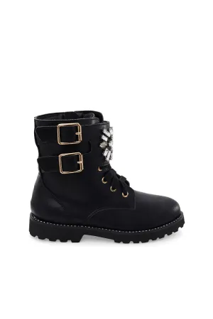 Kurt Geiger London Girls' Mini Stoop Combat Boots