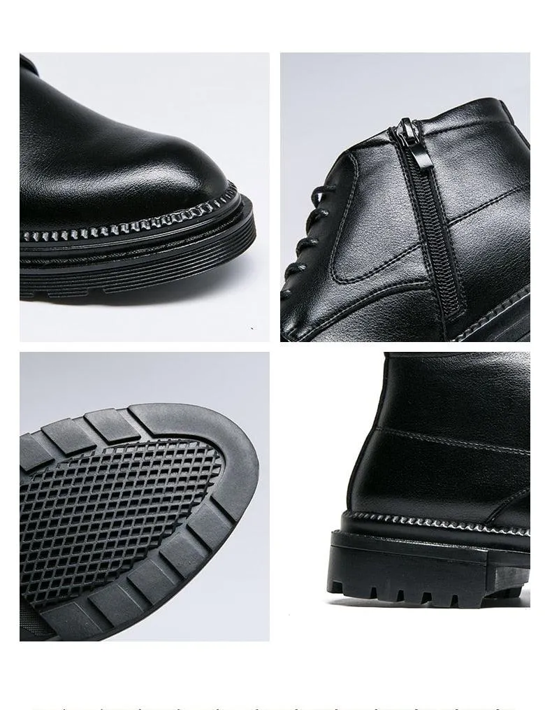 Mens Genuine Leather Black Oxford Shoes