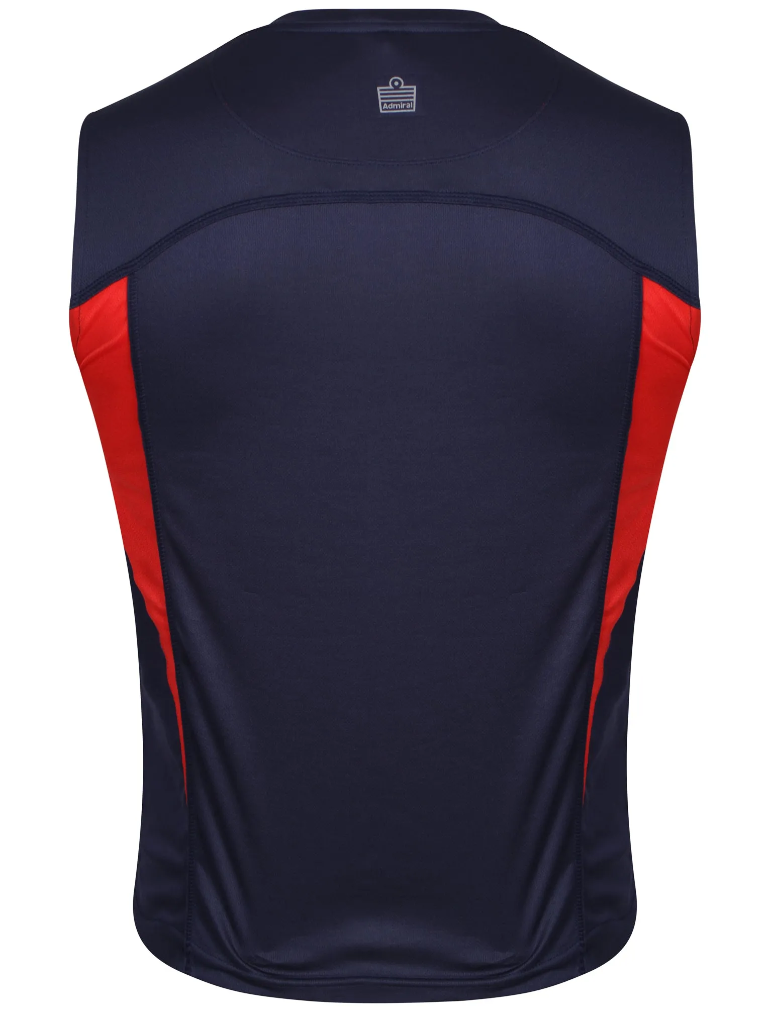 Mens Shawn Sportswear Vest Top in Navy / Red - Admiral