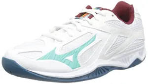 Mizuno Lightning Star Z6 JR Volleyball-Schuh, Wht Turquoise Mblue, 36.5 EU