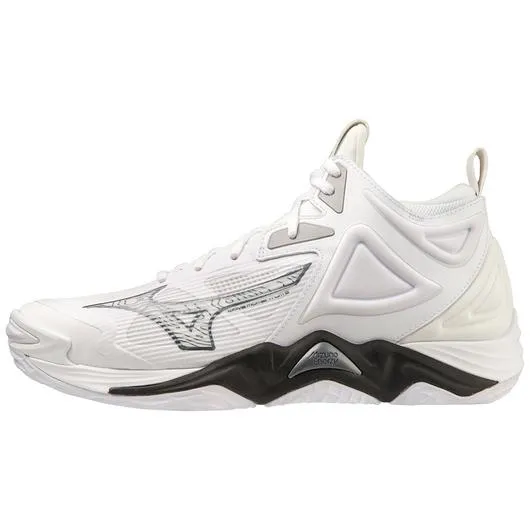 Mizuno Wave Momentum 3 - Unisex Volleyball Shoe - White - Black Mid