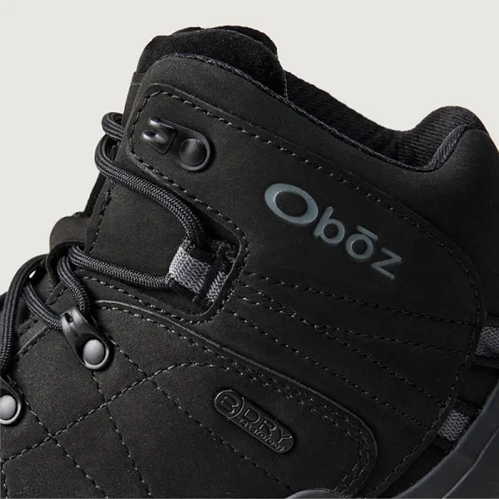 Oboz Bridger Mid B-DRY Hiking Boot (Men) - Midnight Black