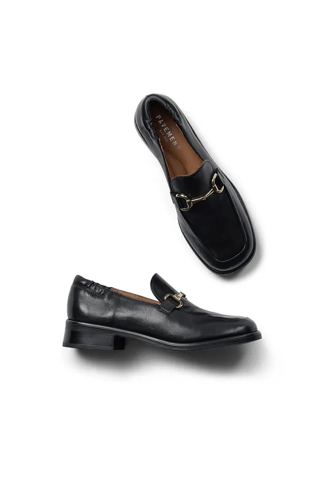 Pavement Maui Buckle Black Loafers