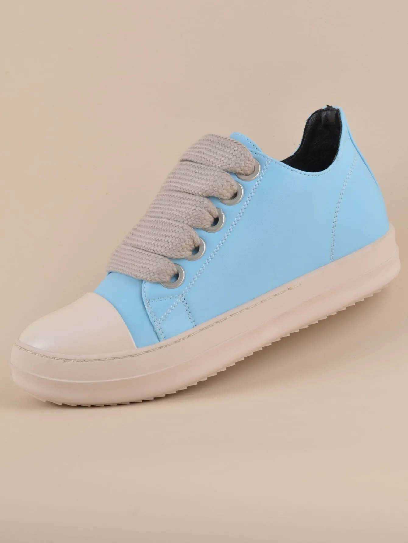 PU LEATHER LOW TRENDY  CASUAL SNEAKERS