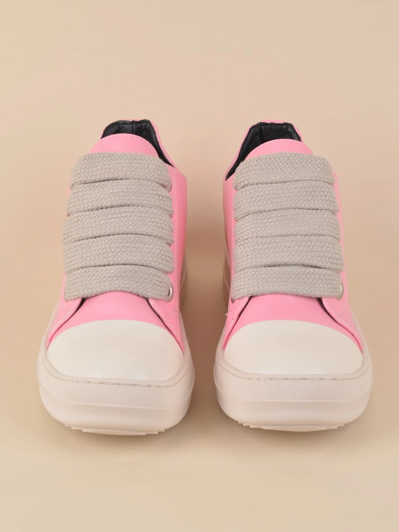 PU LEATHER LOW TRENDY  CASUAL SNEAKERS