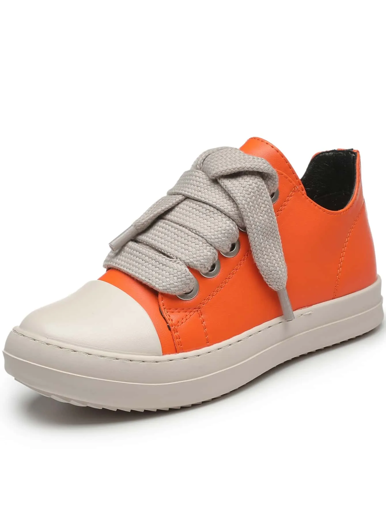 PU LEATHER LOW TRENDY  CASUAL SNEAKERS