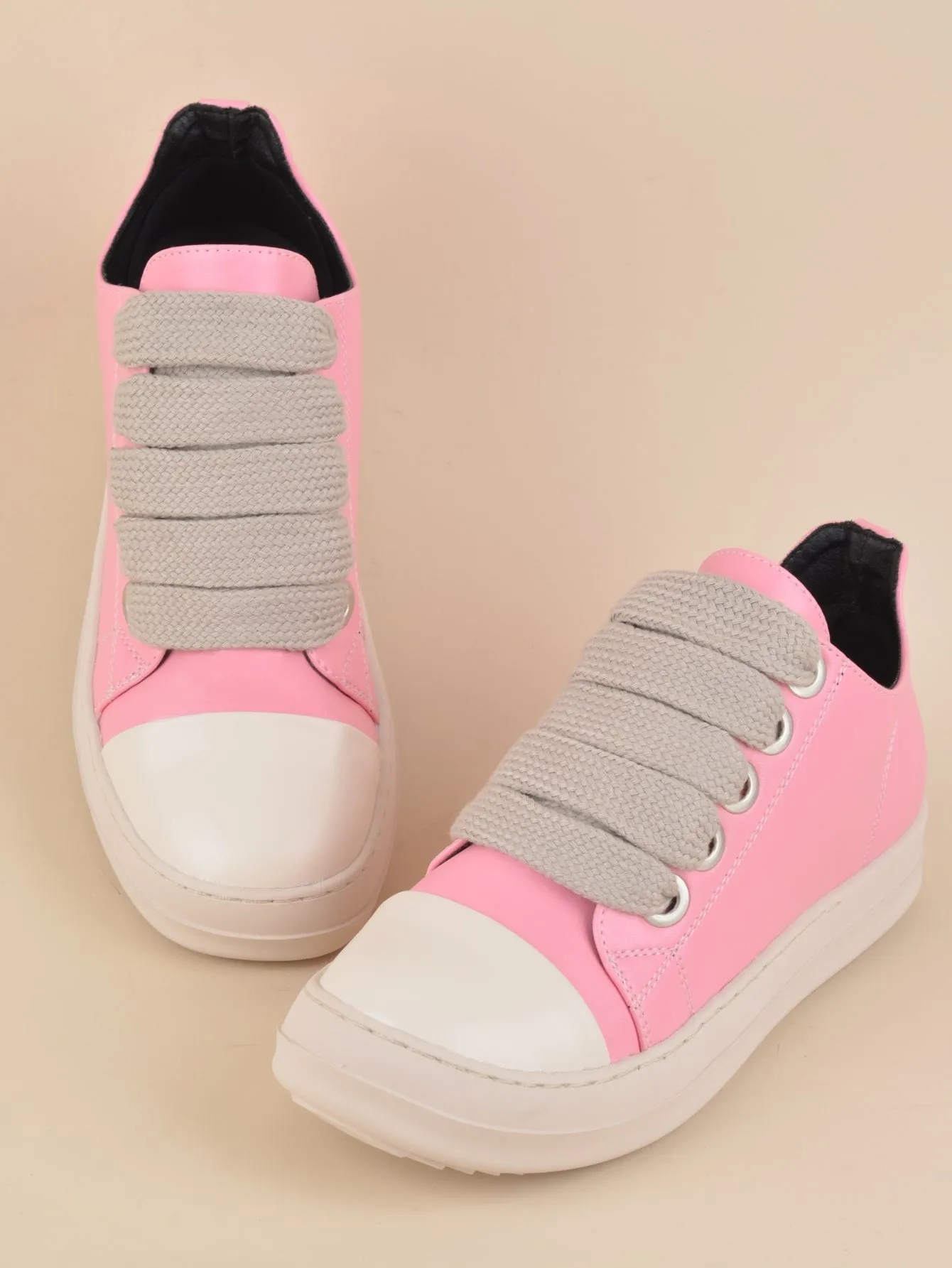 PU LEATHER LOW TRENDY  CASUAL SNEAKERS