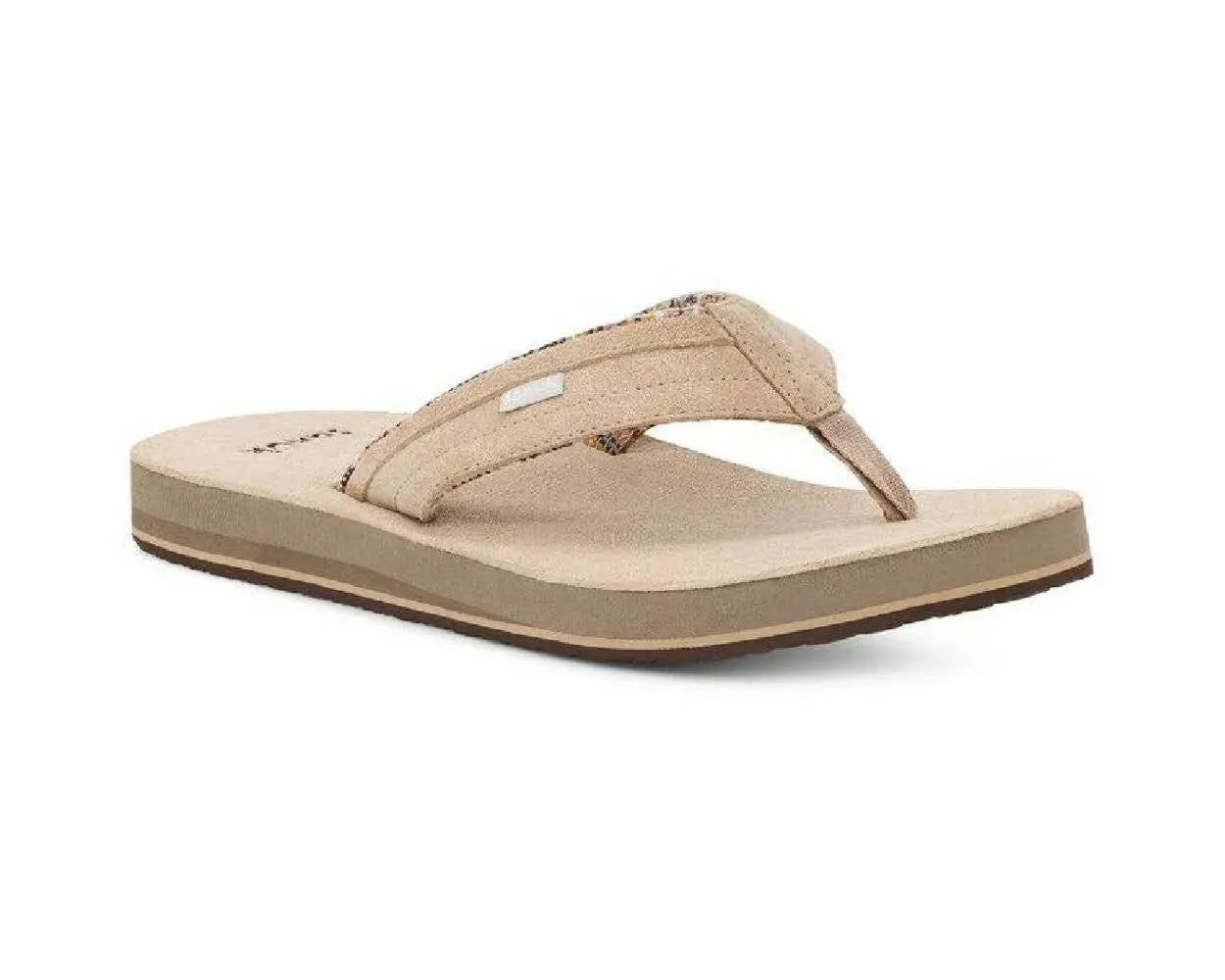 Sanuk Mens Ziggy ST Suede Tan