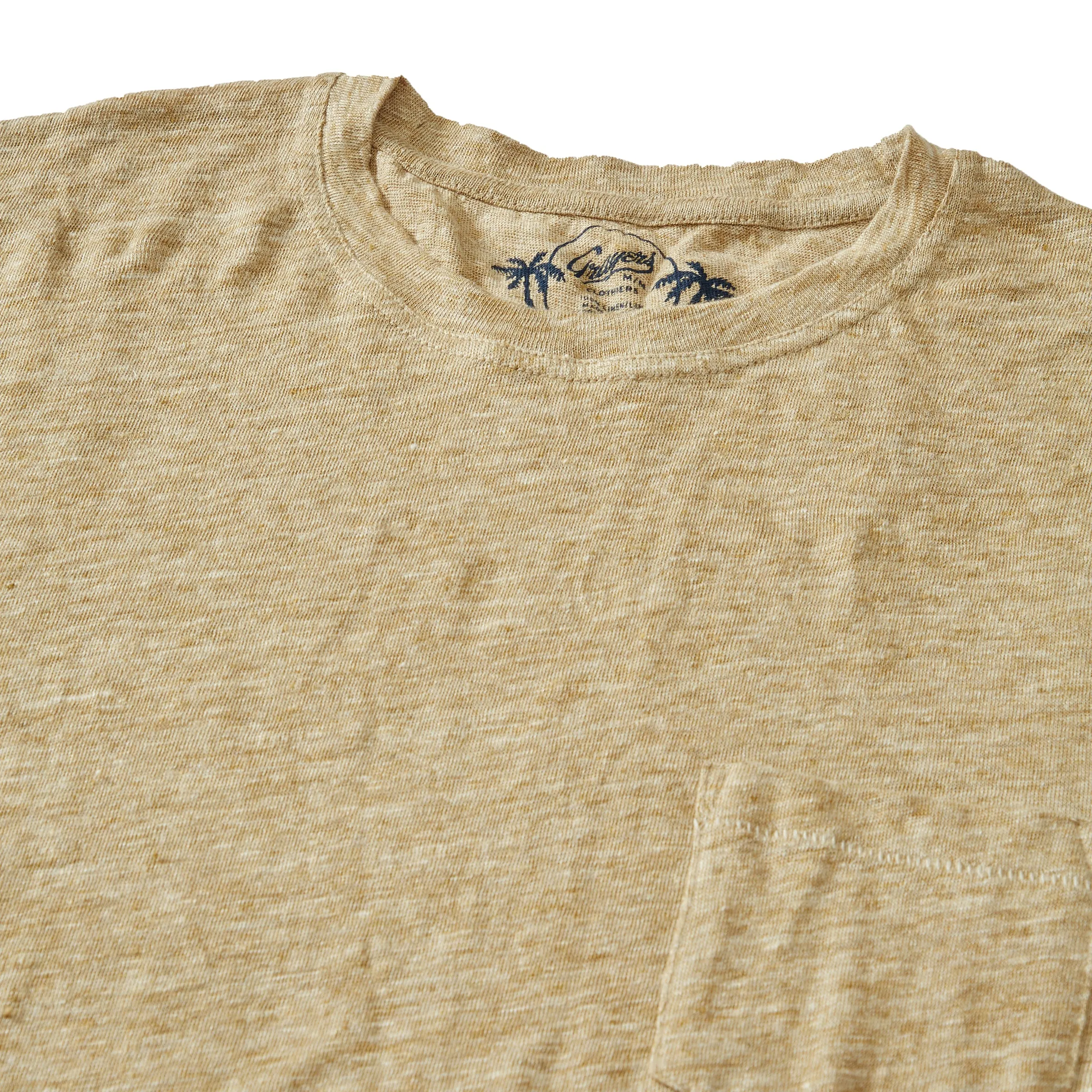 Soldano Linen Pocket Tee - Gold (Final Sale)