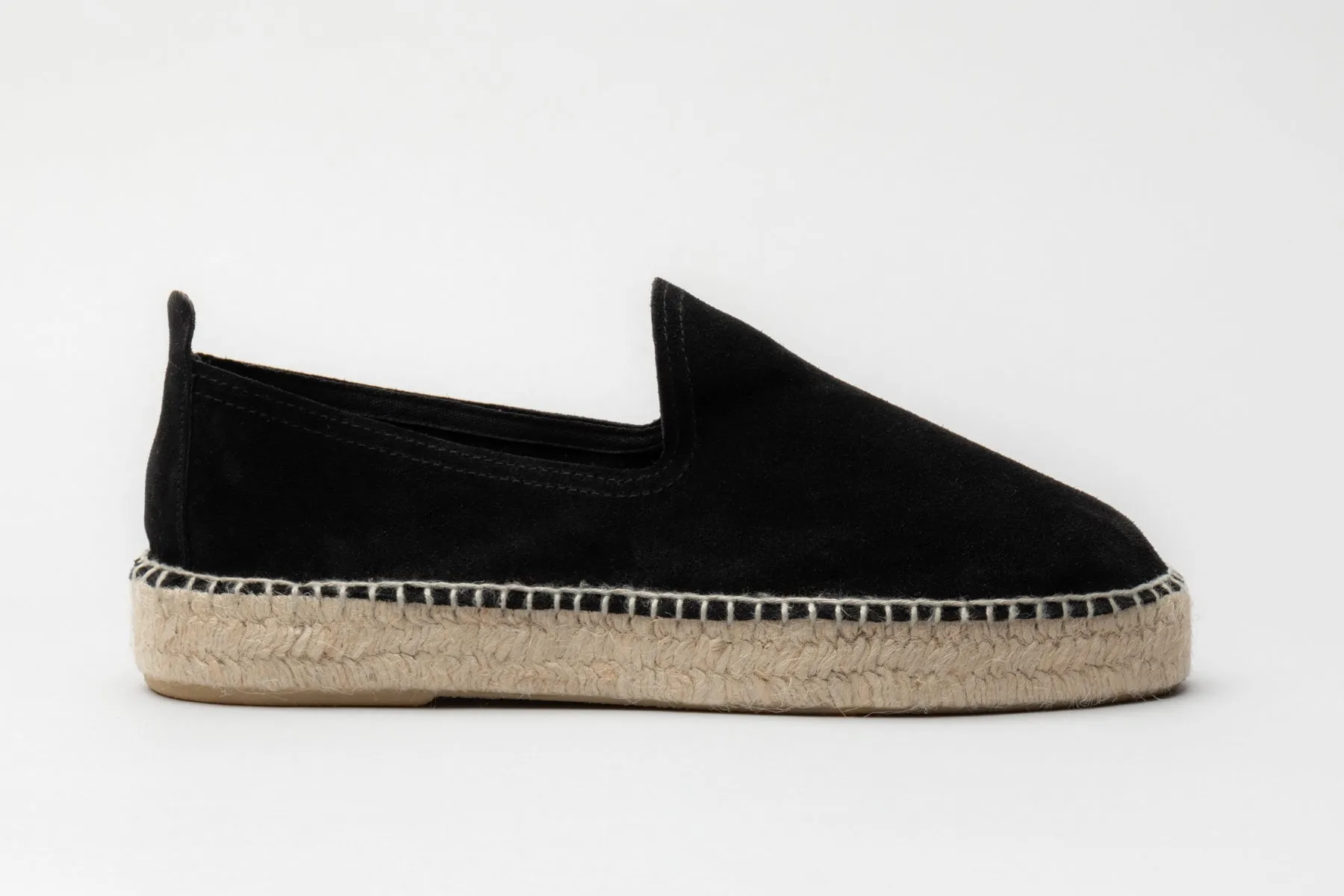 The Espadrille - Black Suede