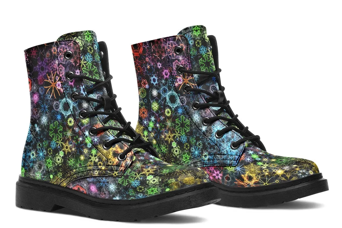 Trippy Constellation Combat Boots