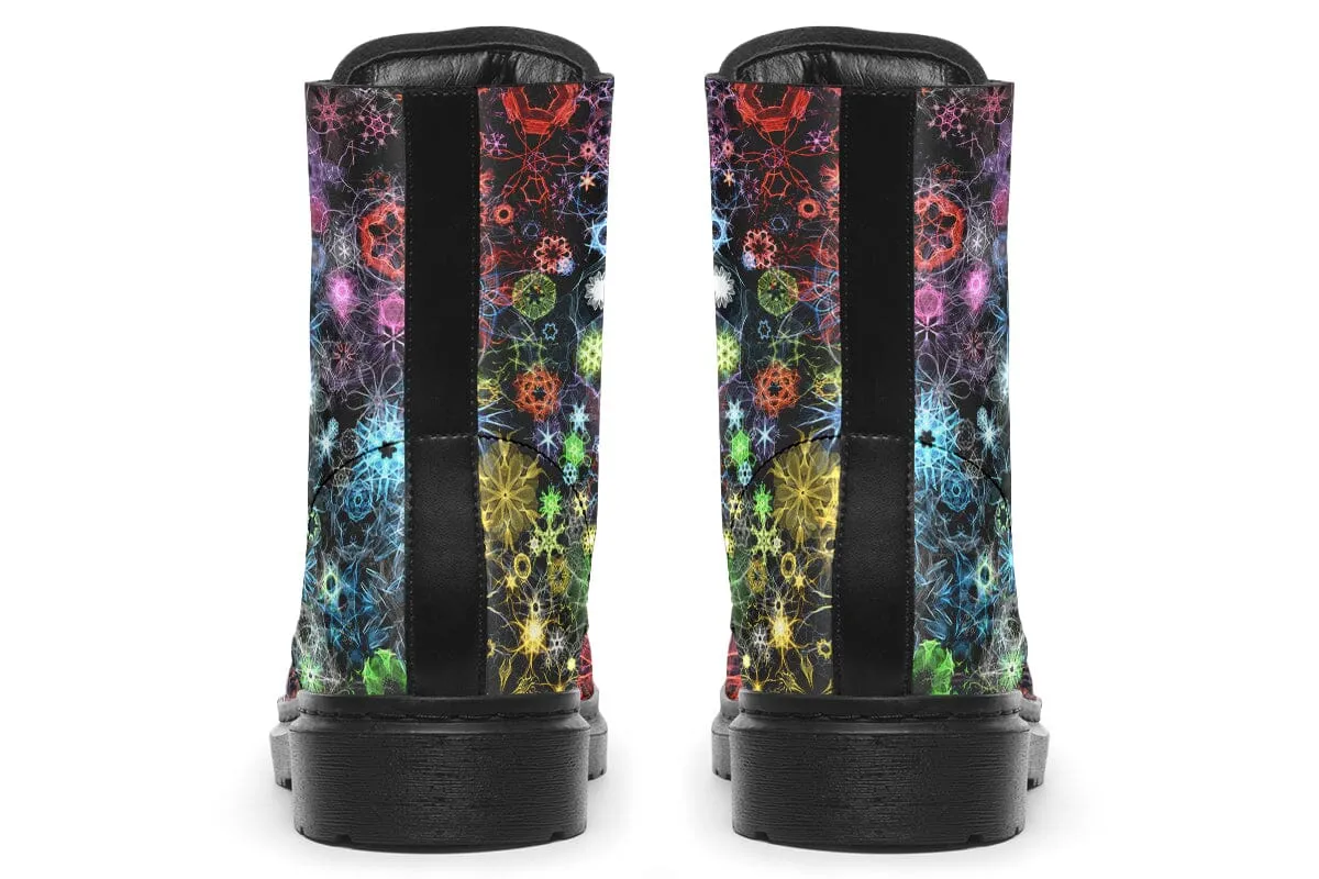 Trippy Constellation Combat Boots