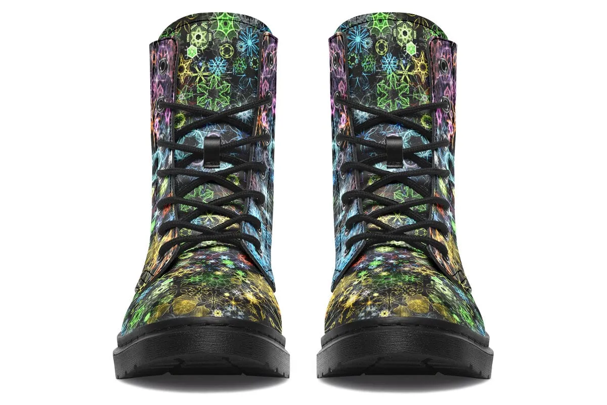 Trippy Constellation Combat Boots