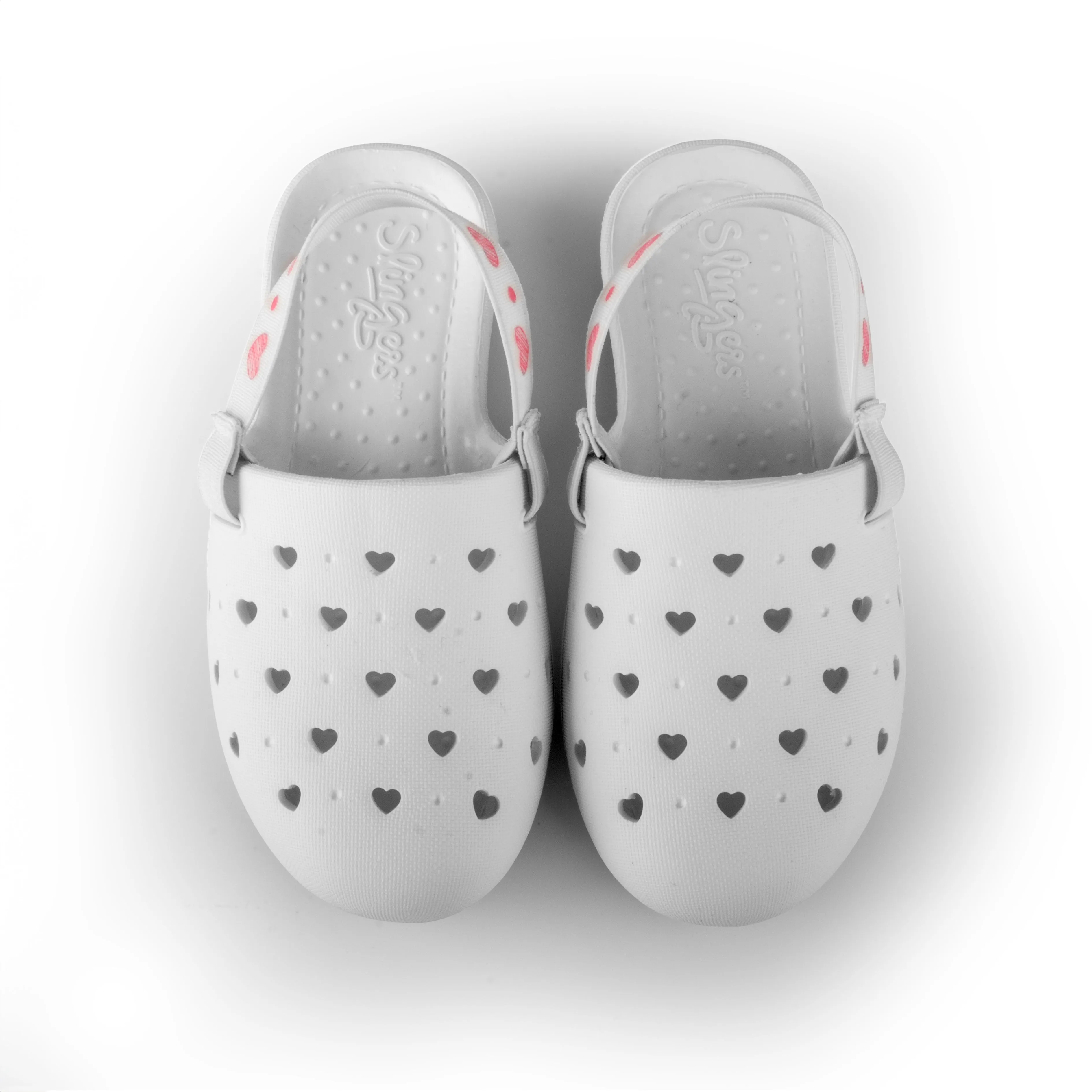 WHITE HEARTS JUVENILE SLINGERS <span style="font-size: 12px; font-weight: normal;"><br> Kids water shoe <br> *Runs true to size compared to EU sizing