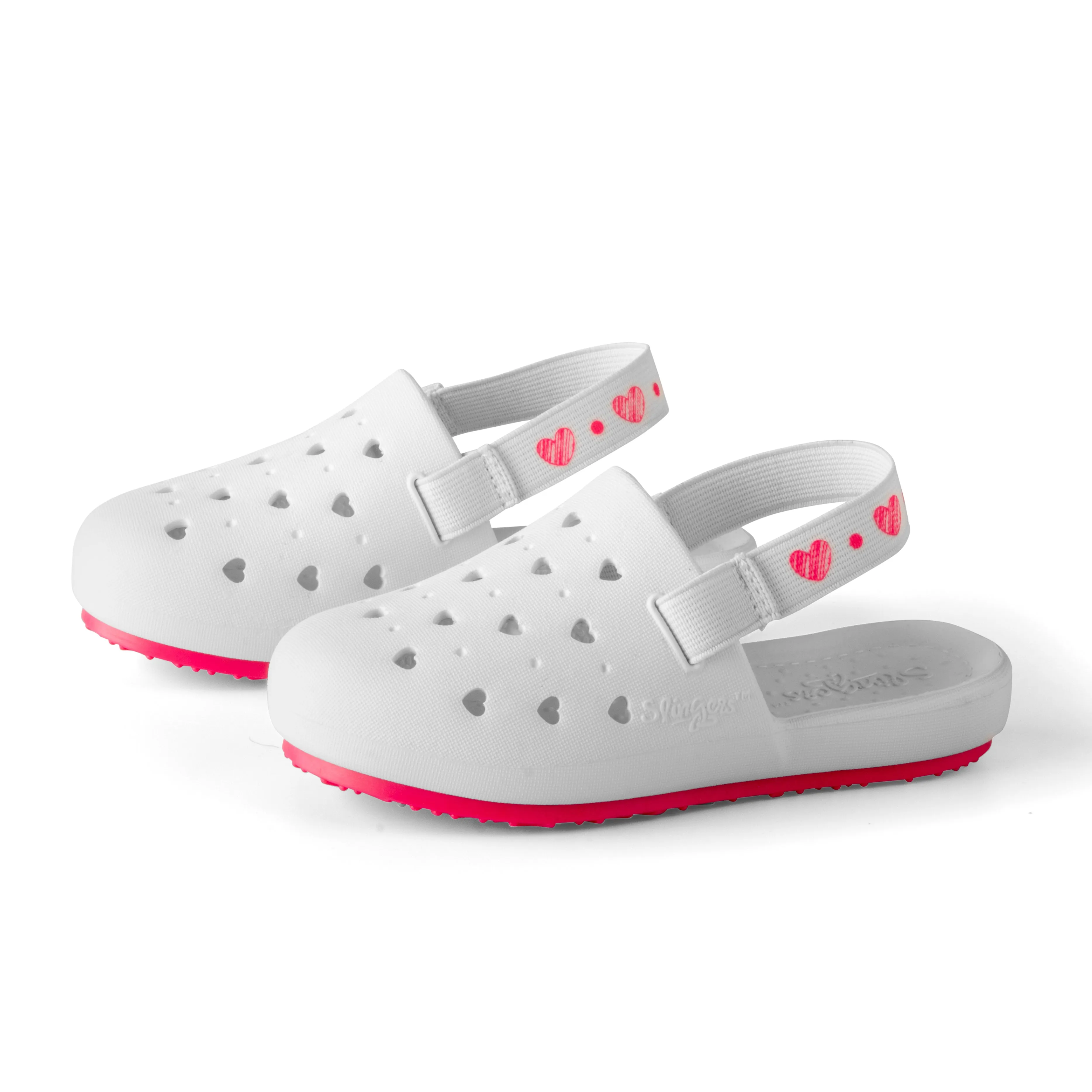 WHITE HEARTS JUVENILE SLINGERS <span style="font-size: 12px; font-weight: normal;"><br> Kids water shoe <br> *Runs true to size compared to EU sizing