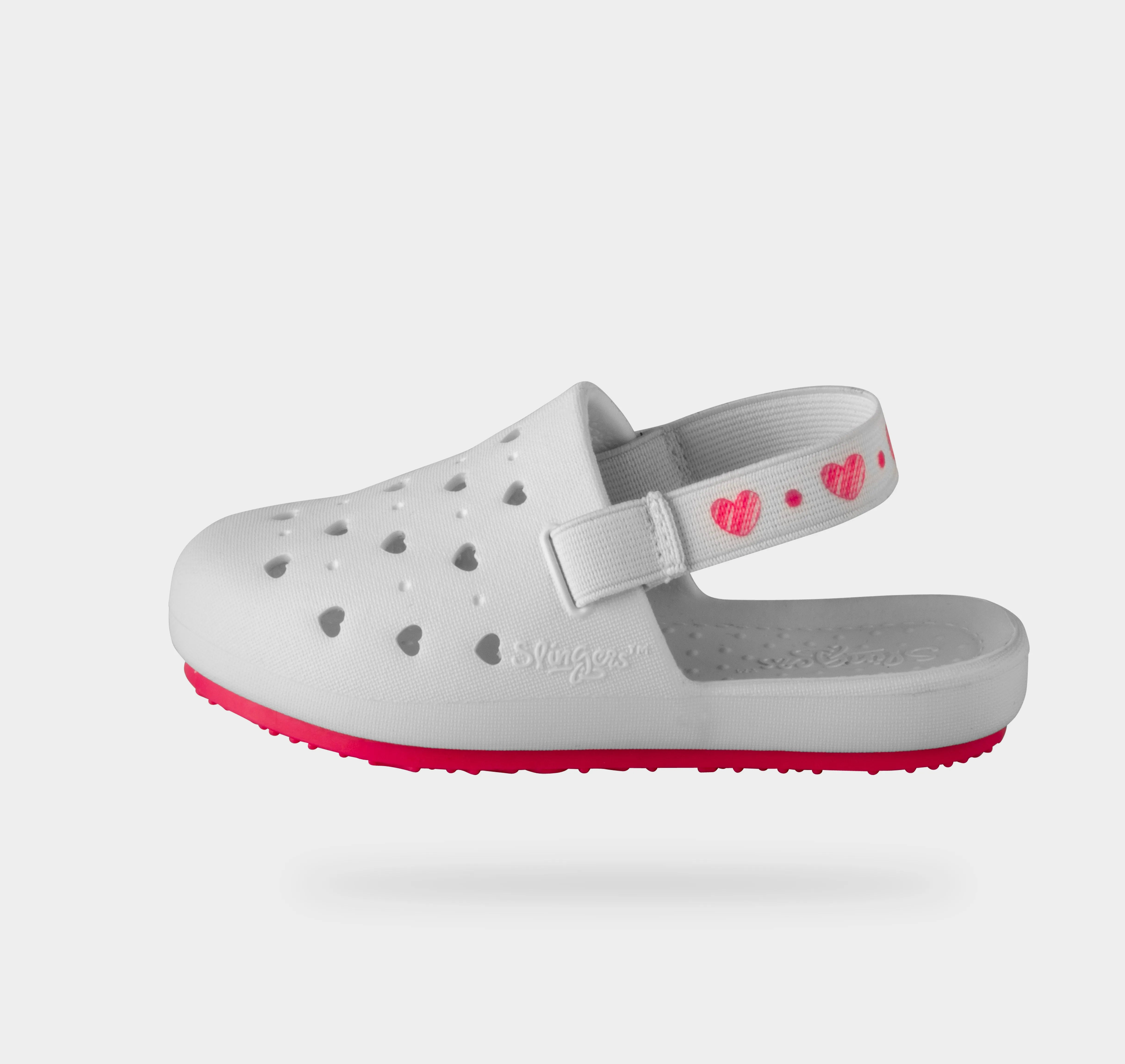 WHITE HEARTS JUVENILE SLINGERS <span style="font-size: 12px; font-weight: normal;"><br> Kids water shoe <br> *Runs true to size compared to EU sizing